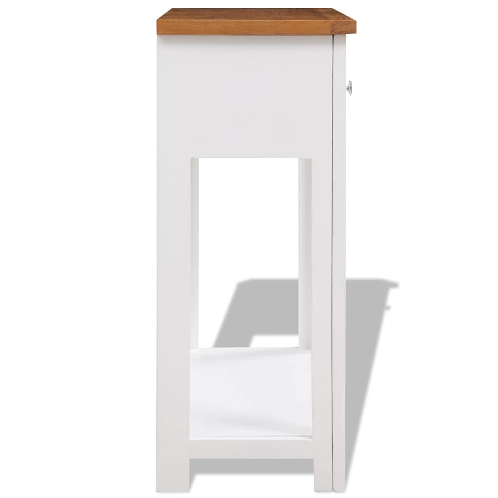 Solid Oak Wood Console Table W7599