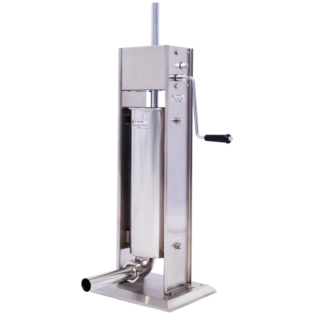 Vertical Stainless Steel Manual Sausage Stuffing Machine with 4 Filling Tubes N386362