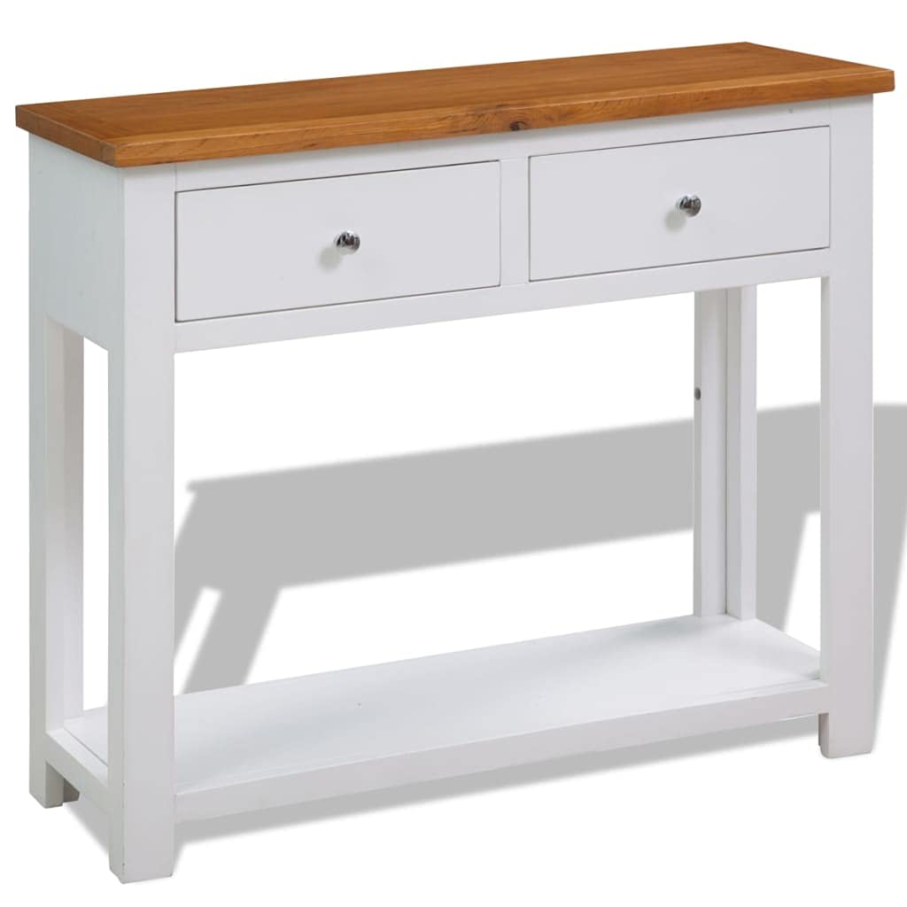 Solid Oak Wood Console Table W7599
