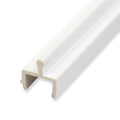 White Vinyl Sliding Screen Door Track U1300