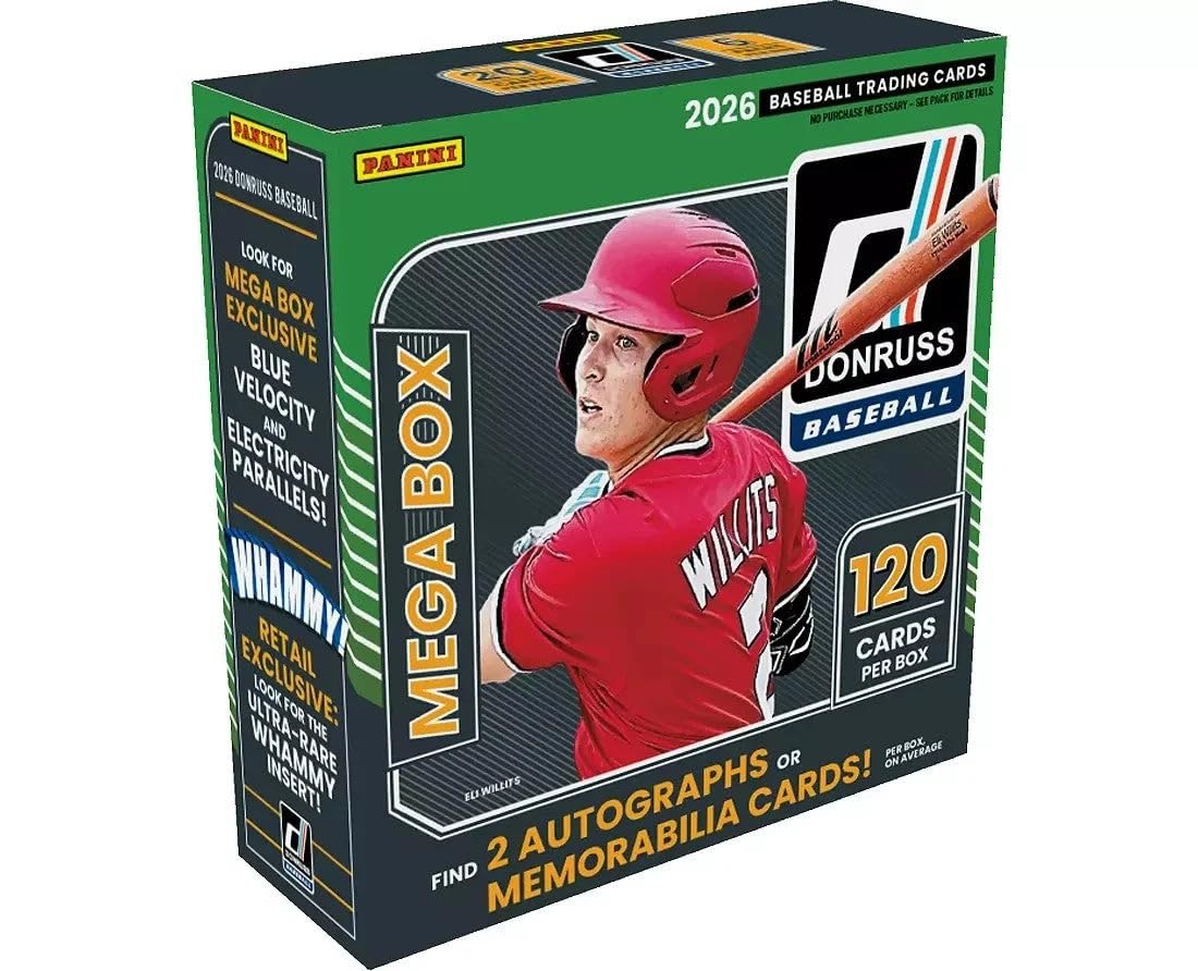 Factory Sealed MLB Trading Cards Mega Box V7723