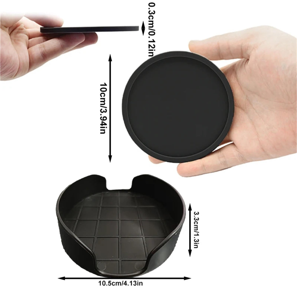 32 Pc Silicone Coasters T114