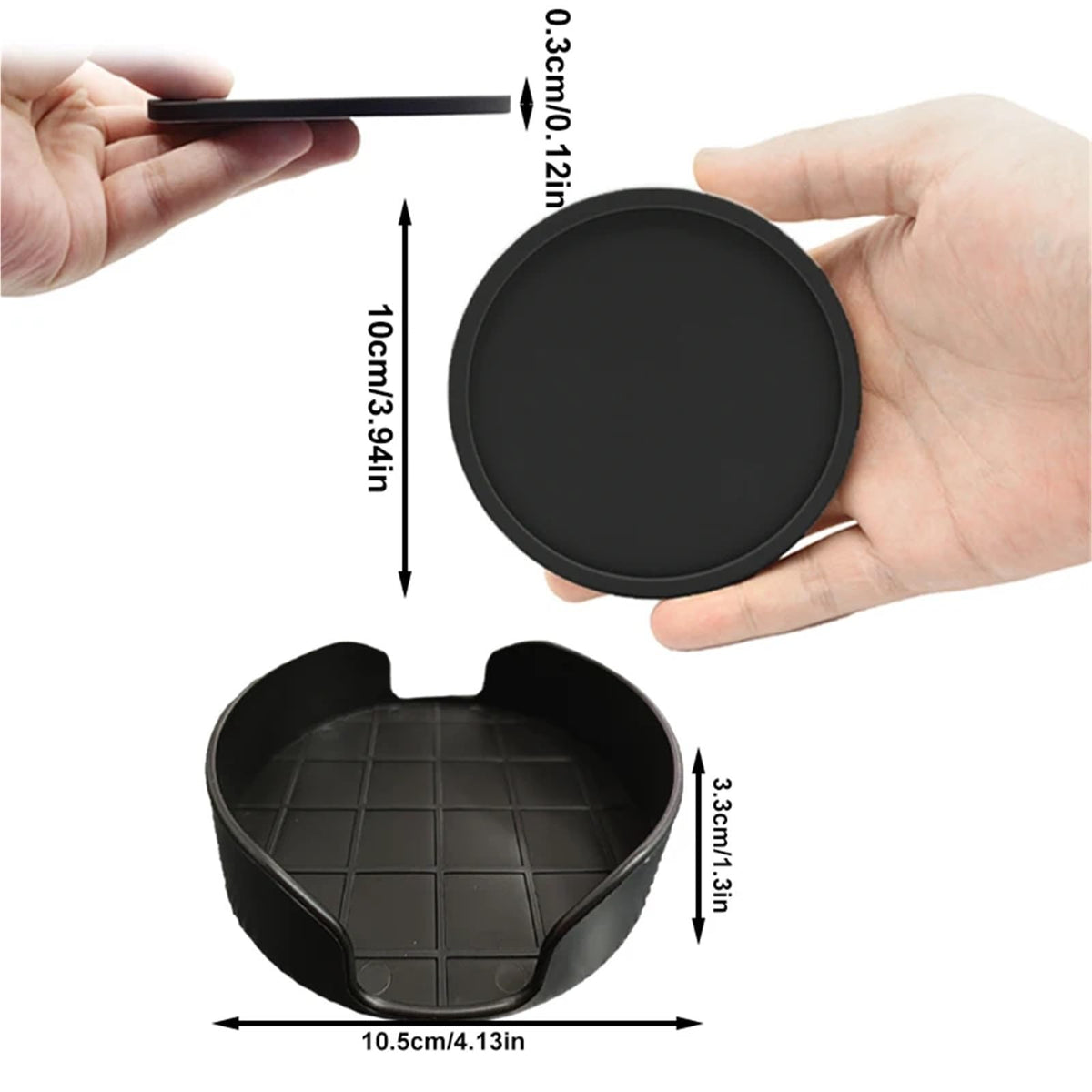 32 Pc Silicone Coasters T114