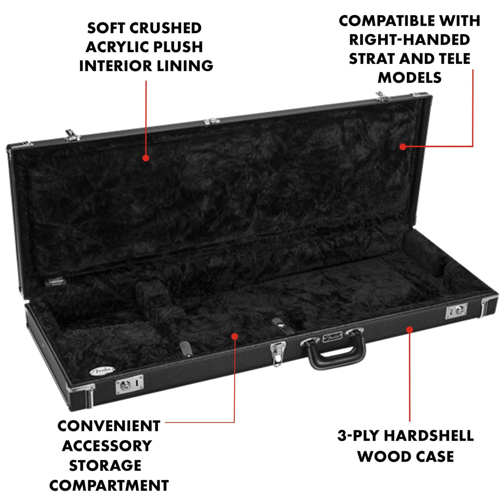 Black Wood Guitar Case O7260