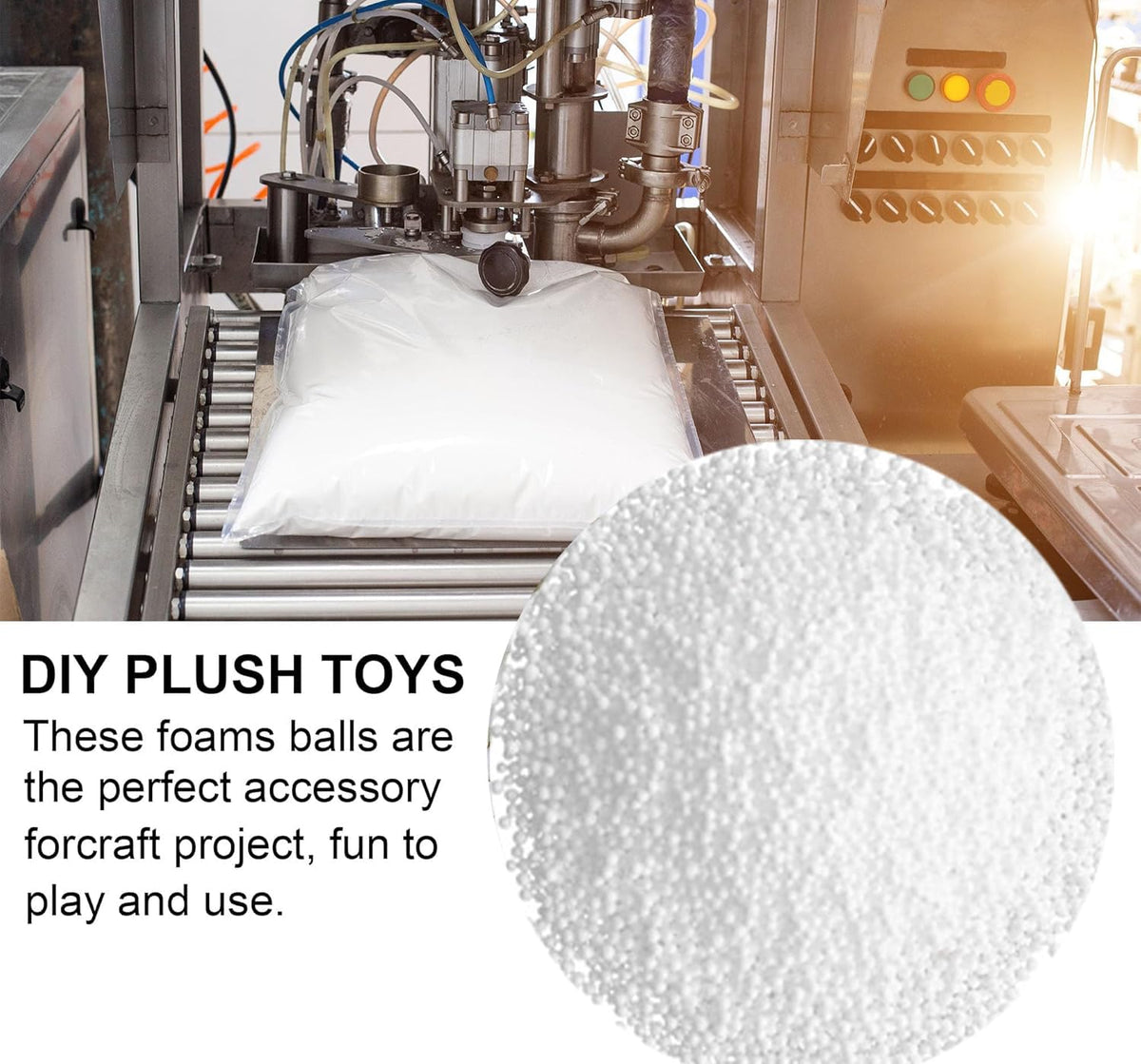 40 Liters White EPS Foam Beads Filler X937991