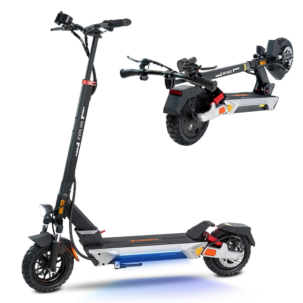 Electric Scooter 1600/4000/6000W Motor 50 Miles Range 10" Off Road Tire Folding E-Scooter with Detachable Seat Y825