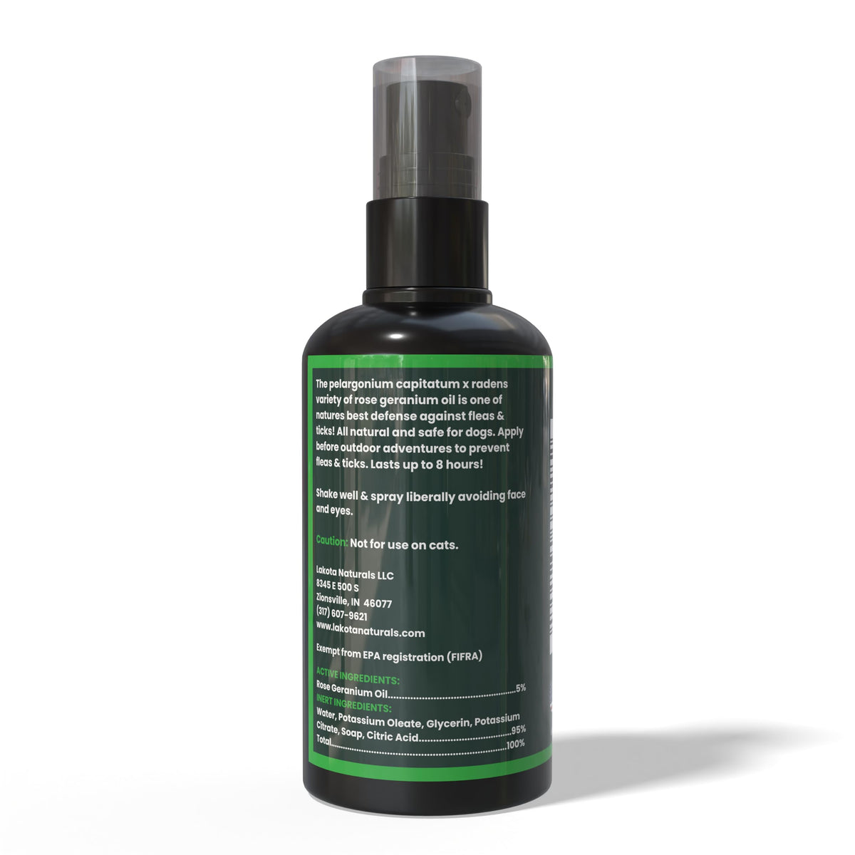 All Natural Flea and Tick Prevention Spray for Dogs 2oz X884