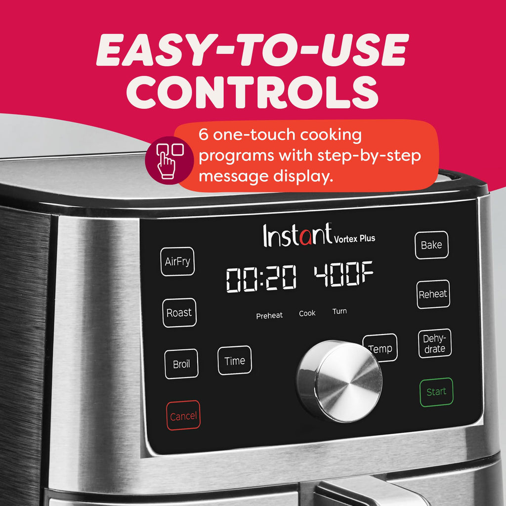 6-in-1 Stainless Steel Air Fryer J398365