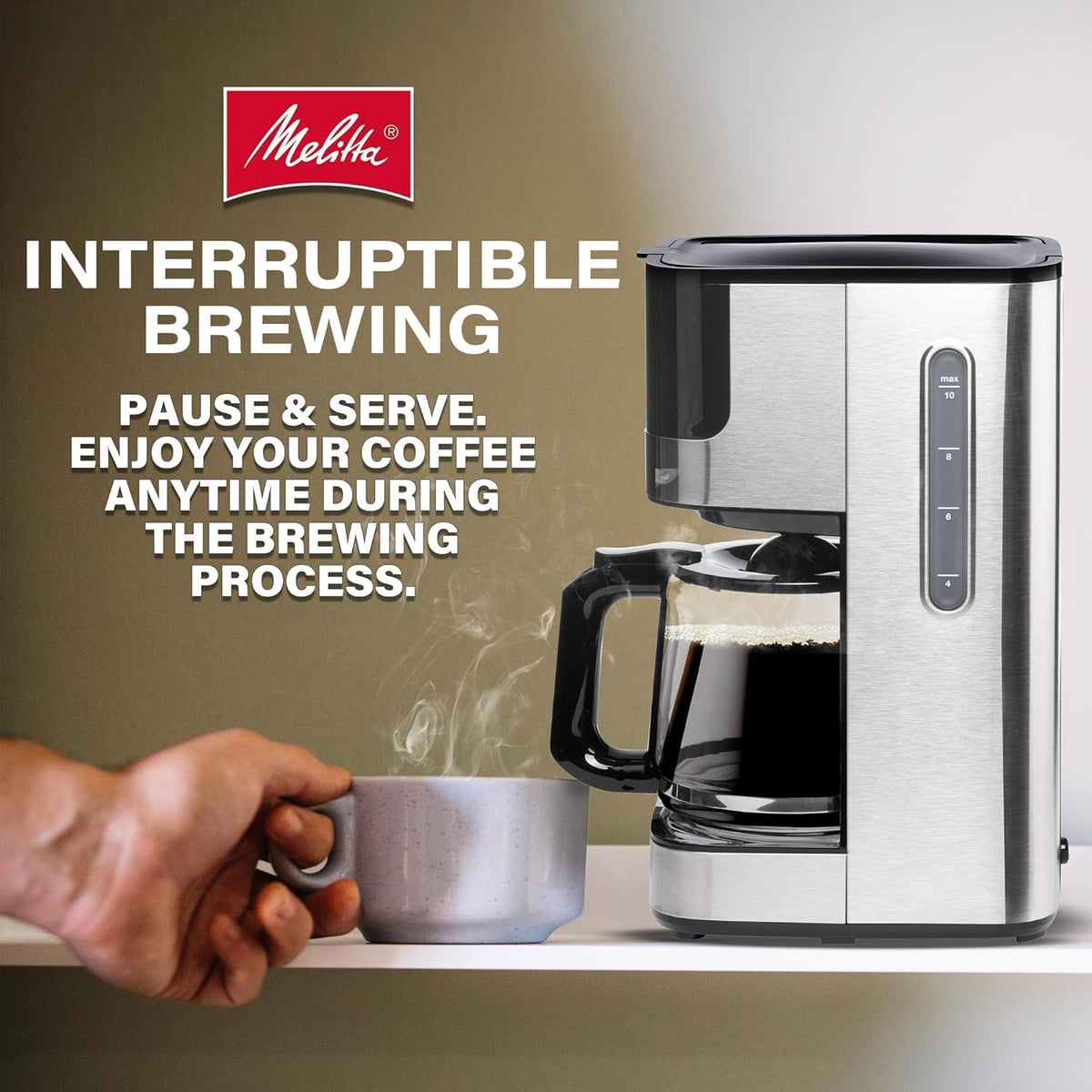 Glass 10-Cup Drip Coffee Maker D798