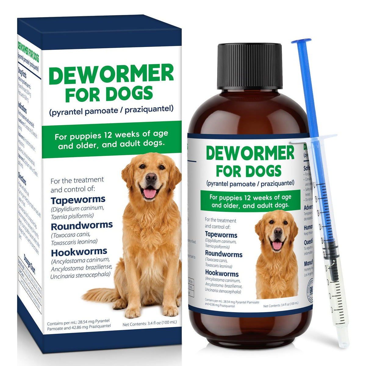 Dog Wormer Oral Liquid Treatment 100ml W56448
