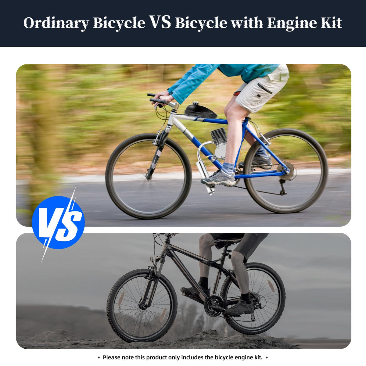 100CC 2 Stroke Bicycle Engine Kit with CDI Ignition and 36-Tooth Sprocket I34457