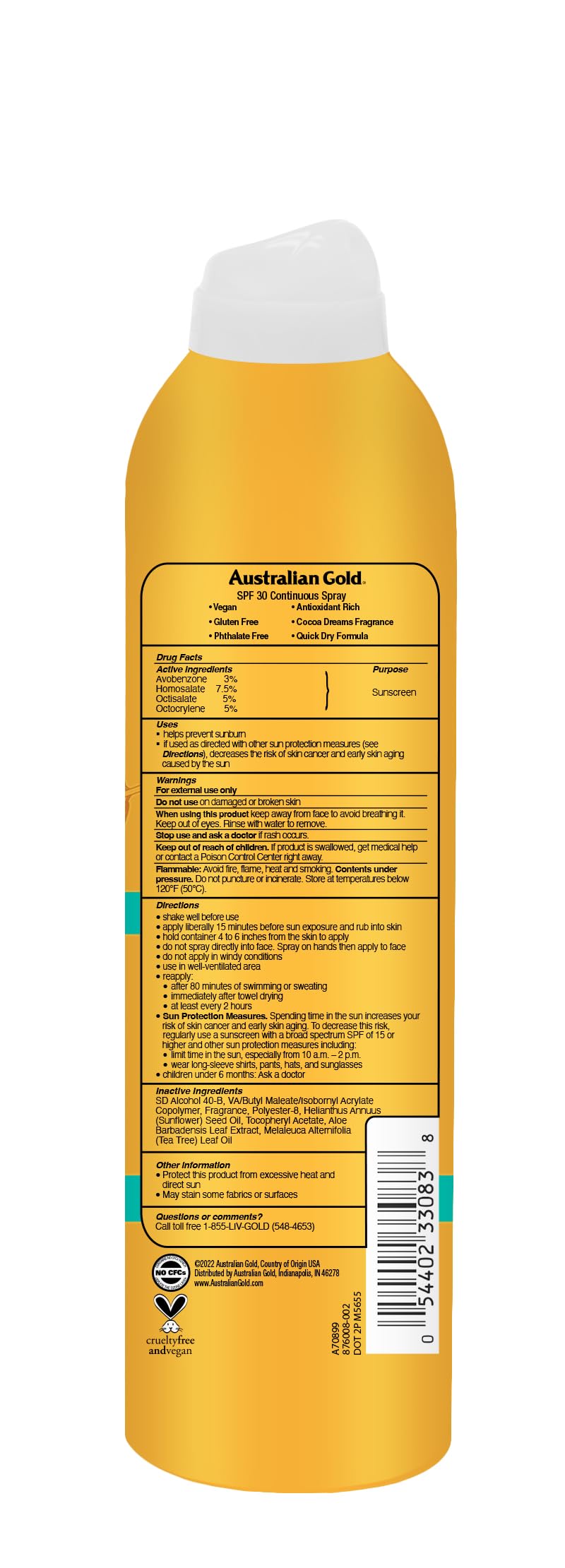 SPF 30 Continuous Spray Sunscreen V532447