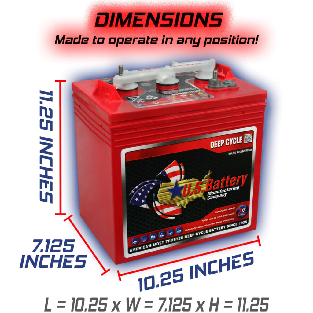 6 Volt 232 Amp Hours GC2 4 Pack Q4610