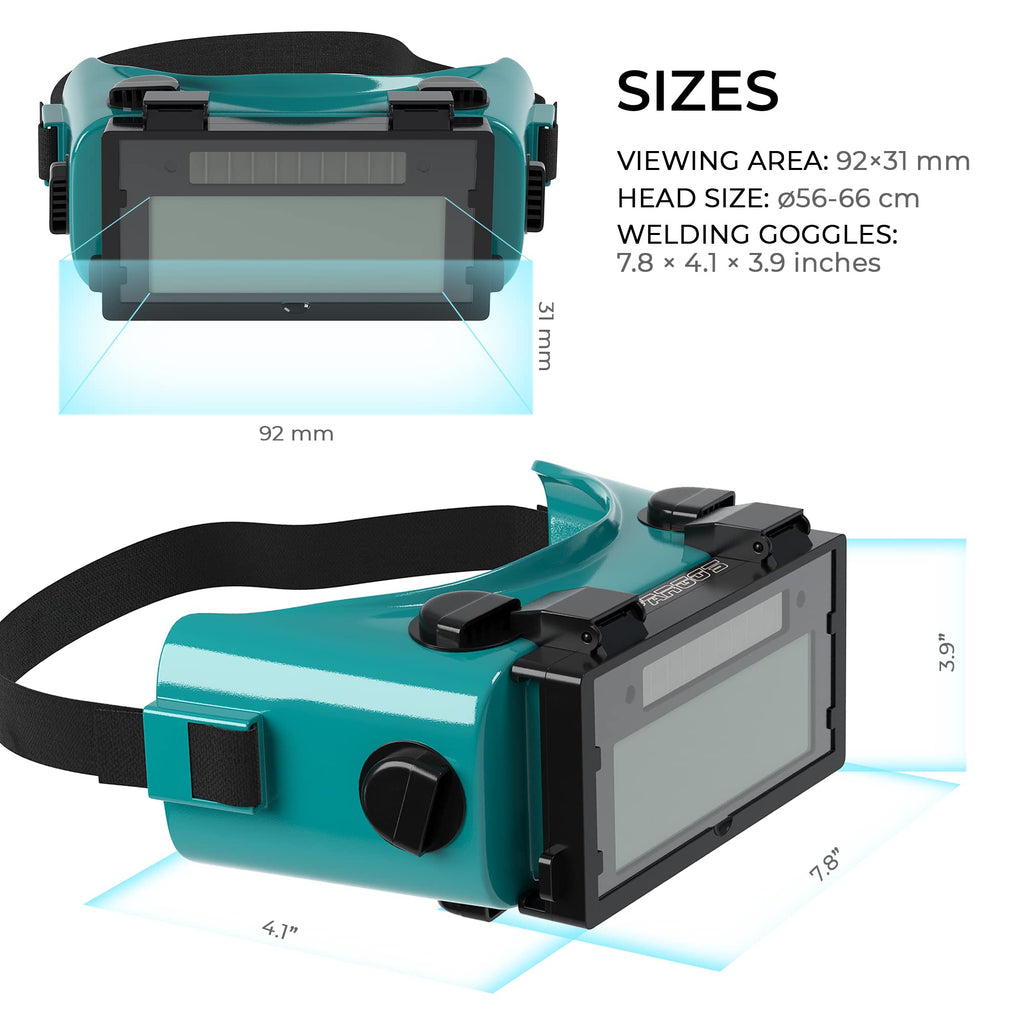 Welding Goggles Auto Darkening Flip Up DIN 8-12 Q454