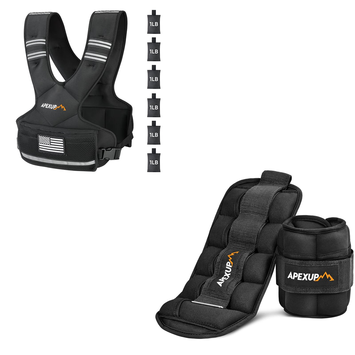 Adjustable Ankle Weights and Weighted Vest A82892