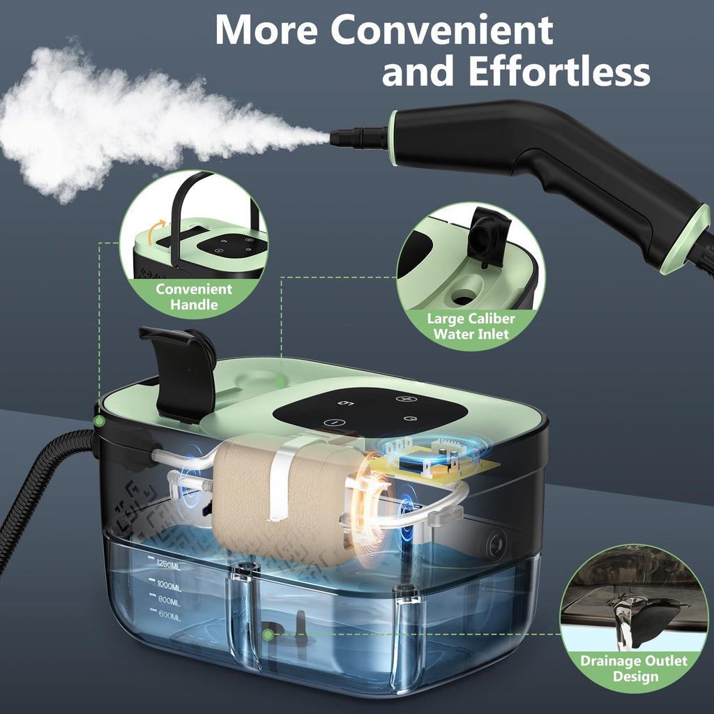 Portable Handheld Steam Cleaner with 16pcs Accessories U359088