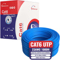CAT6 Cable 1000ft Solid Ethernet LAN UTP Cable 23AWG 550Mhz RJ45 CCA Wire Blue J925