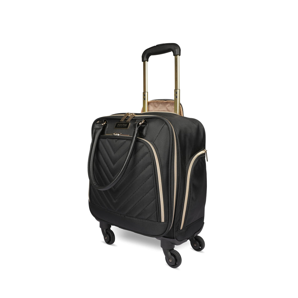 Black Quilted Underseater Luggage W636147