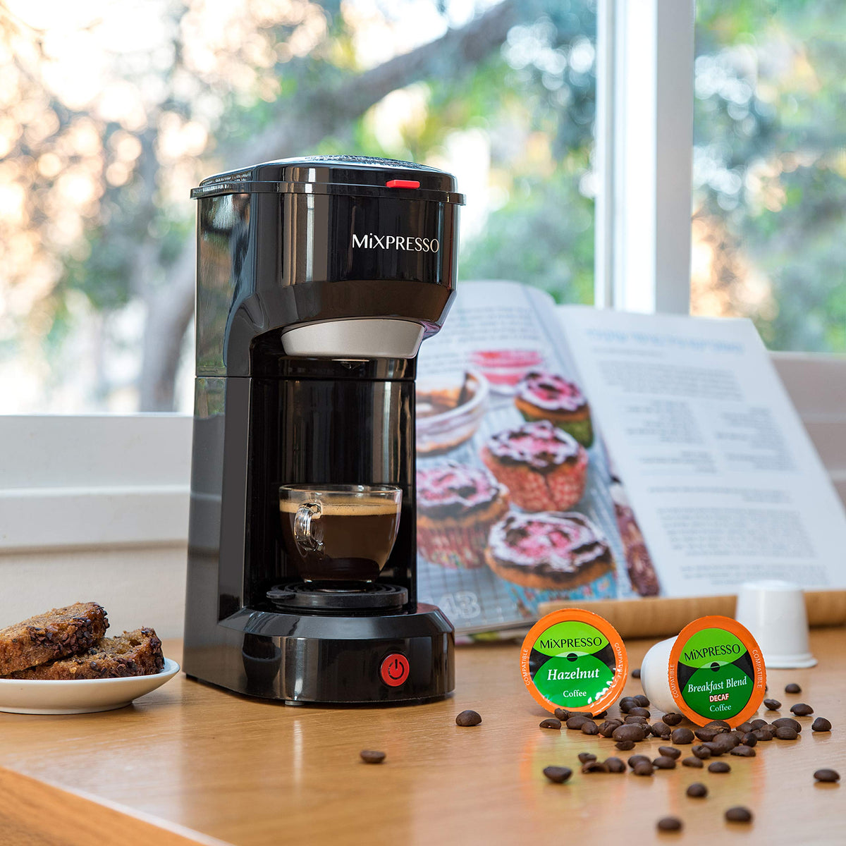 Single Serve Coffee Maker for K Pods & Grounds U468