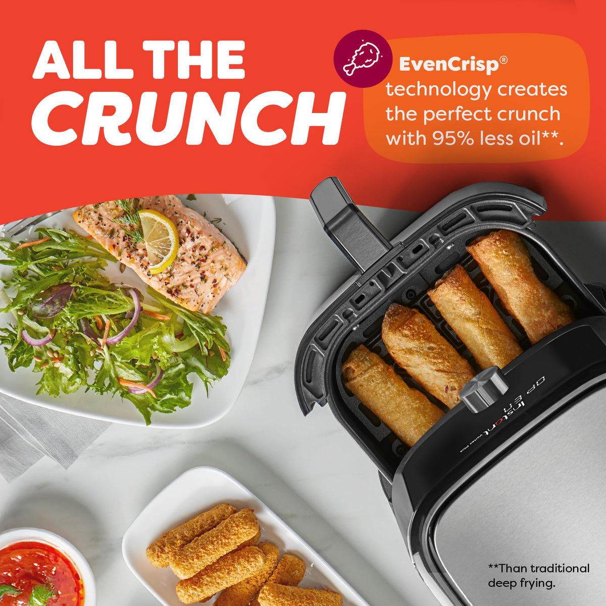 6-in-1 Stainless Steel Air Fryer J398365