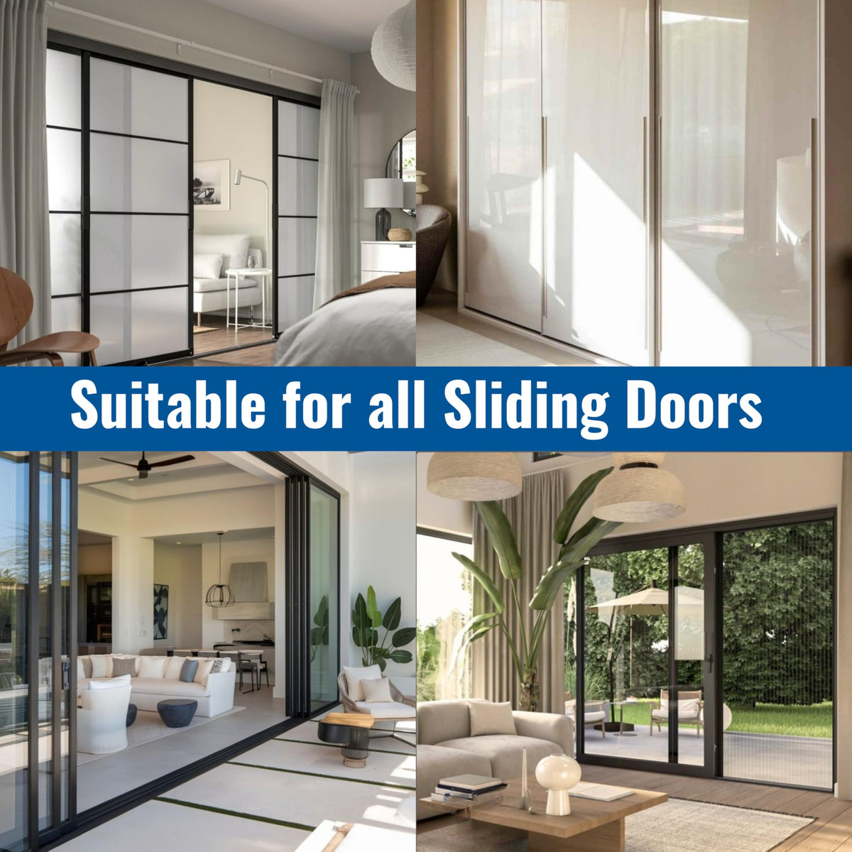 White Vinyl Sliding Screen Door Track U1300