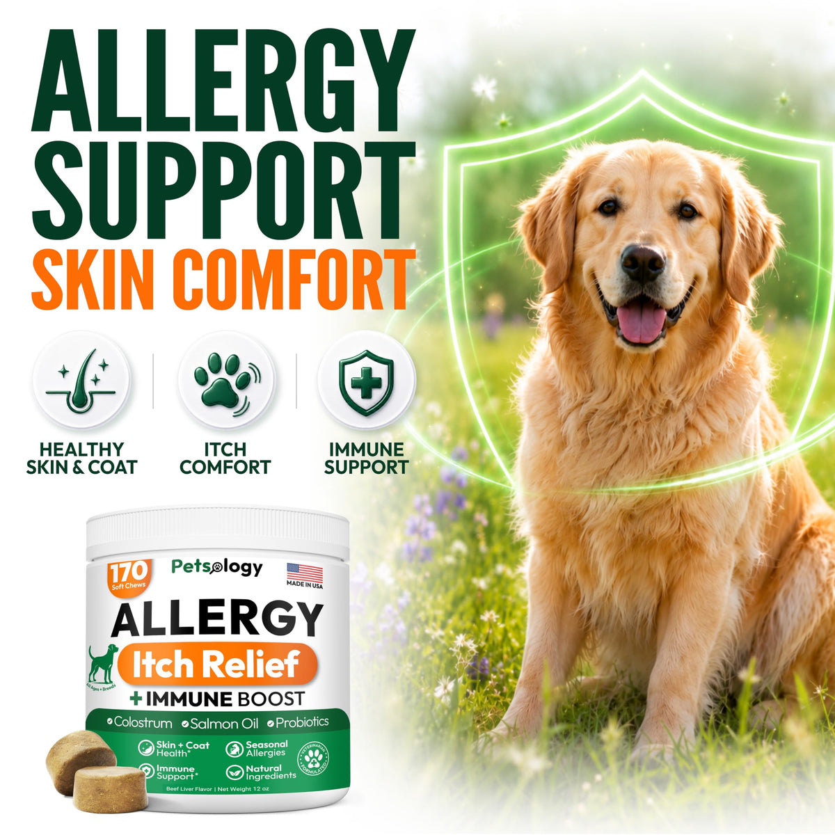 Dog Allergy Relief Chews 170 Count S594927