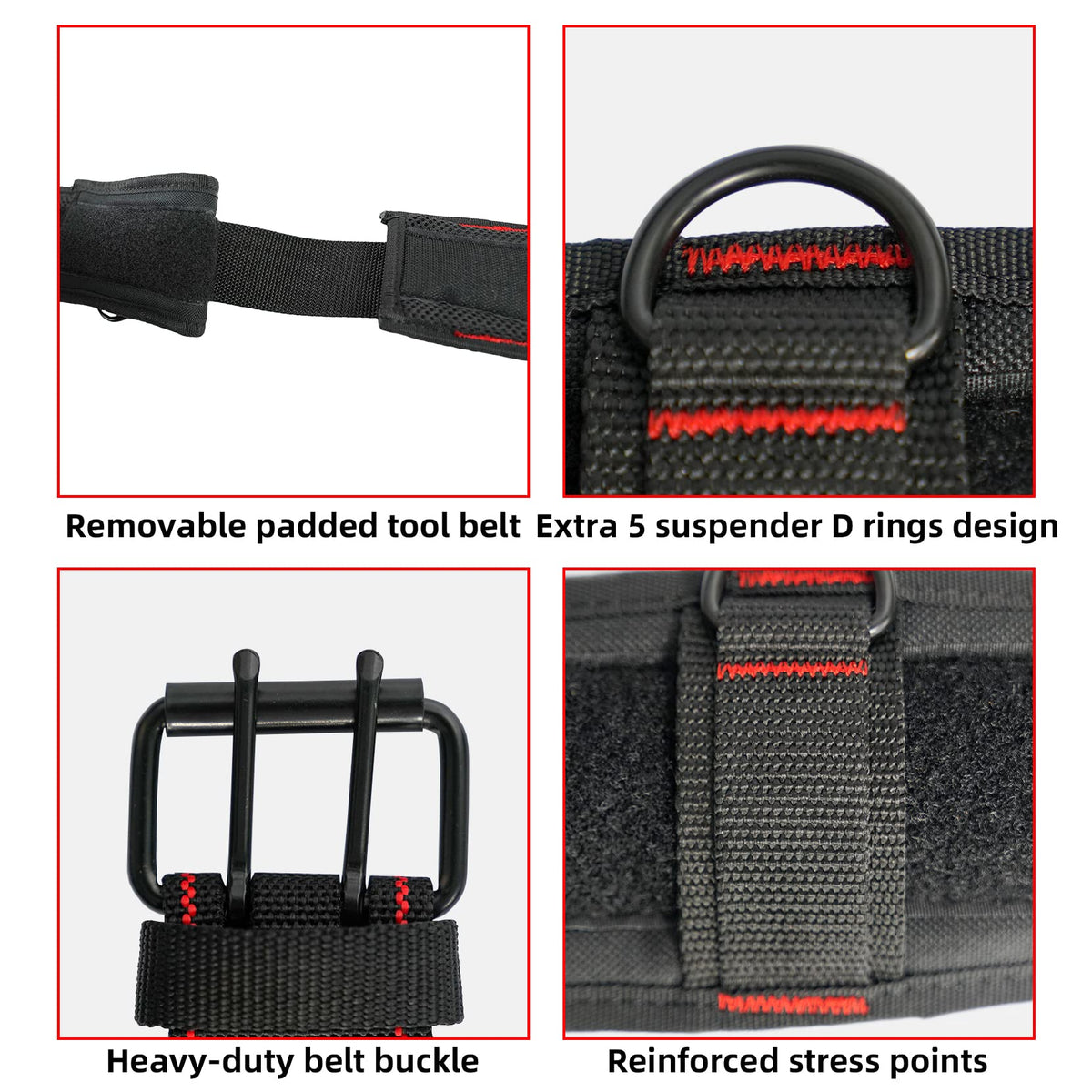 Padded Tool Belt with D Ring H7590
