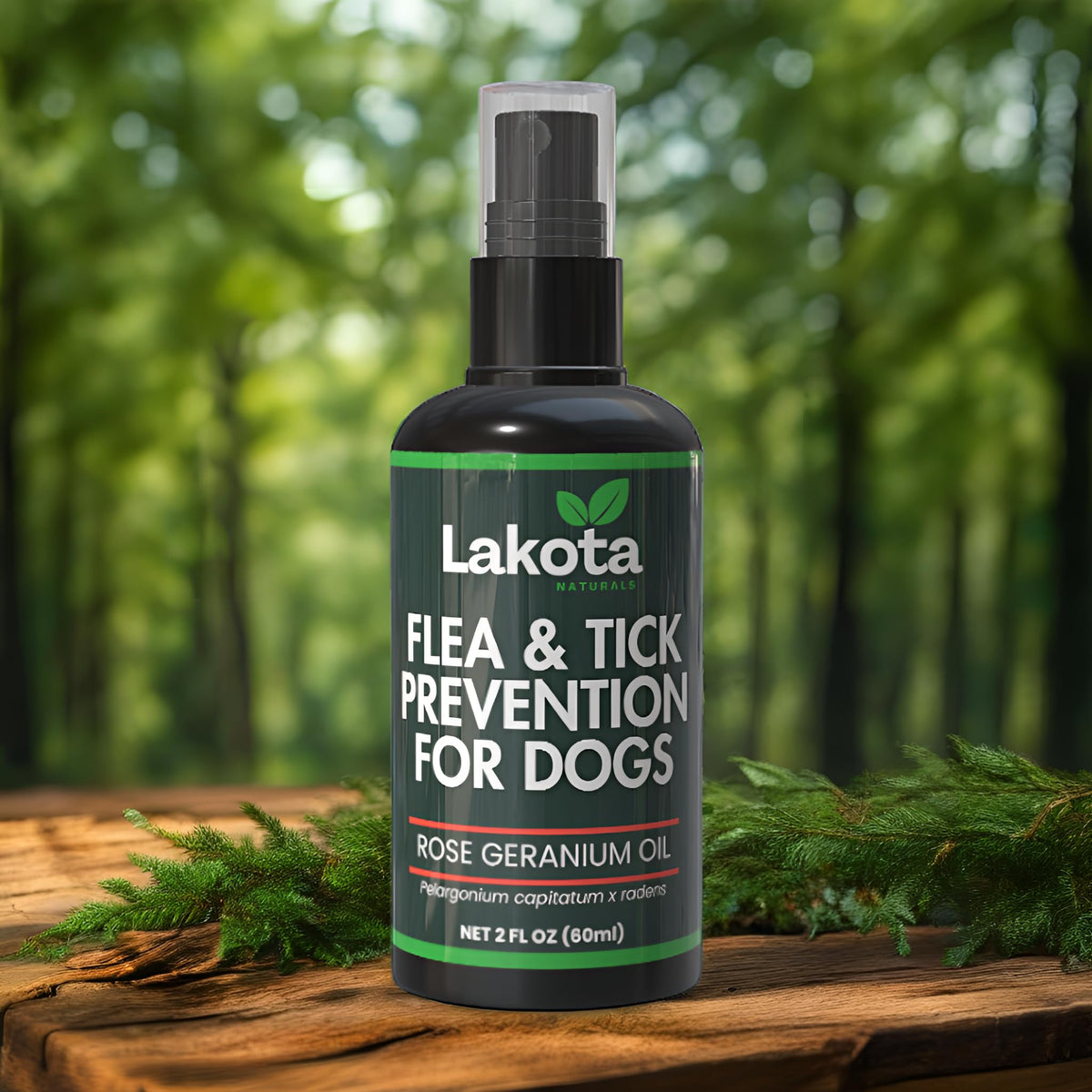All Natural Flea and Tick Prevention Spray for Dogs 2oz X884