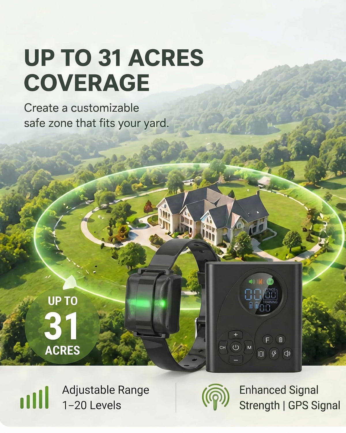 Wireless Dog Fence with Remote Collar P81492