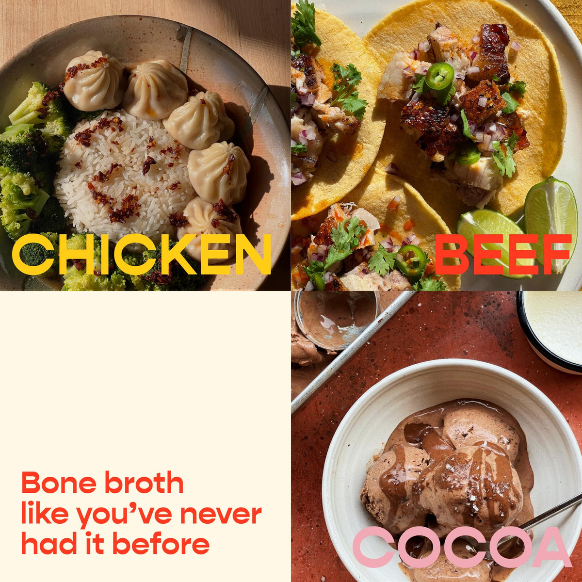 Beef Bone Broth Instant Powdered Mix 3 Pack Y70334