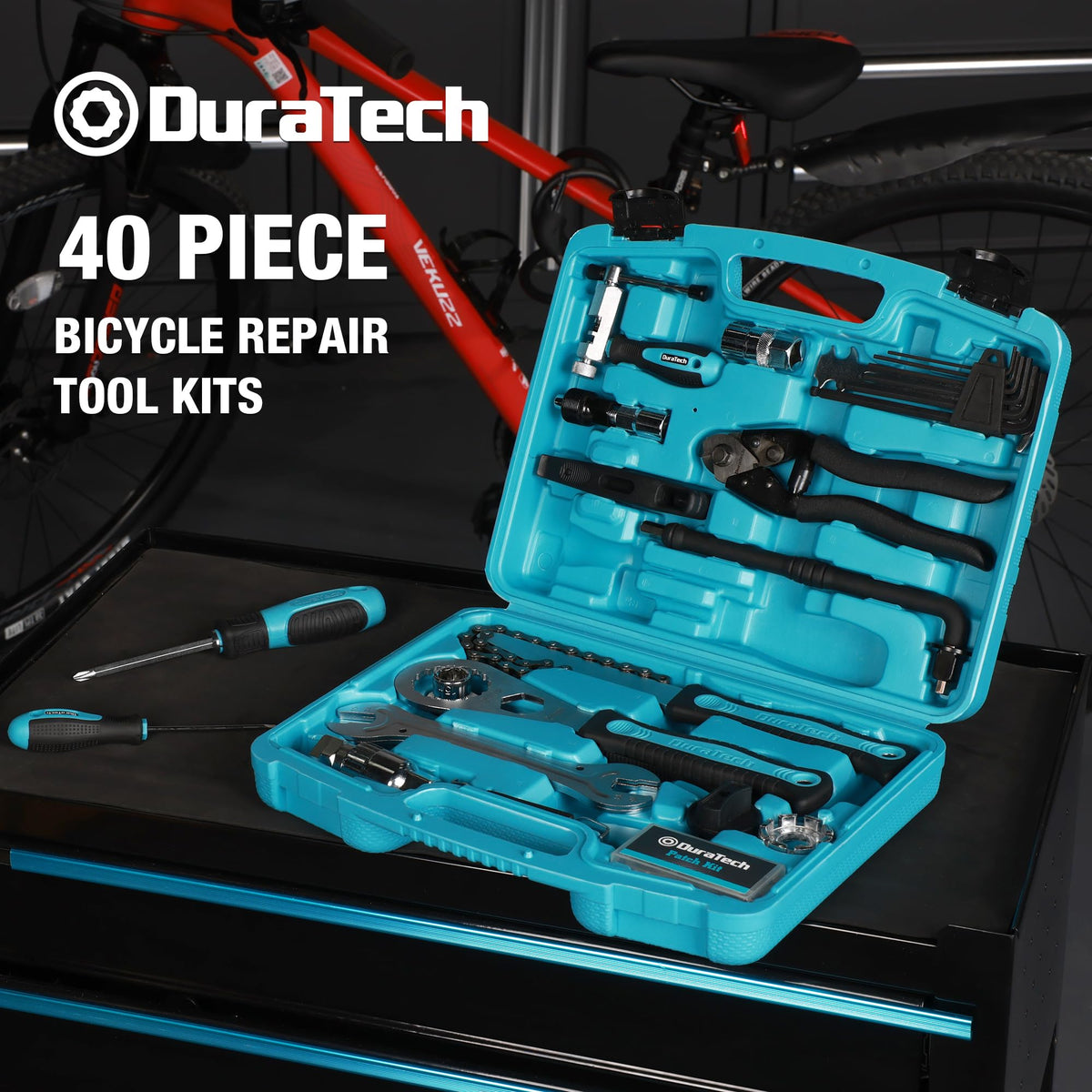 40PC Bike Repair Tool Kit with Carry Storage Case U2274