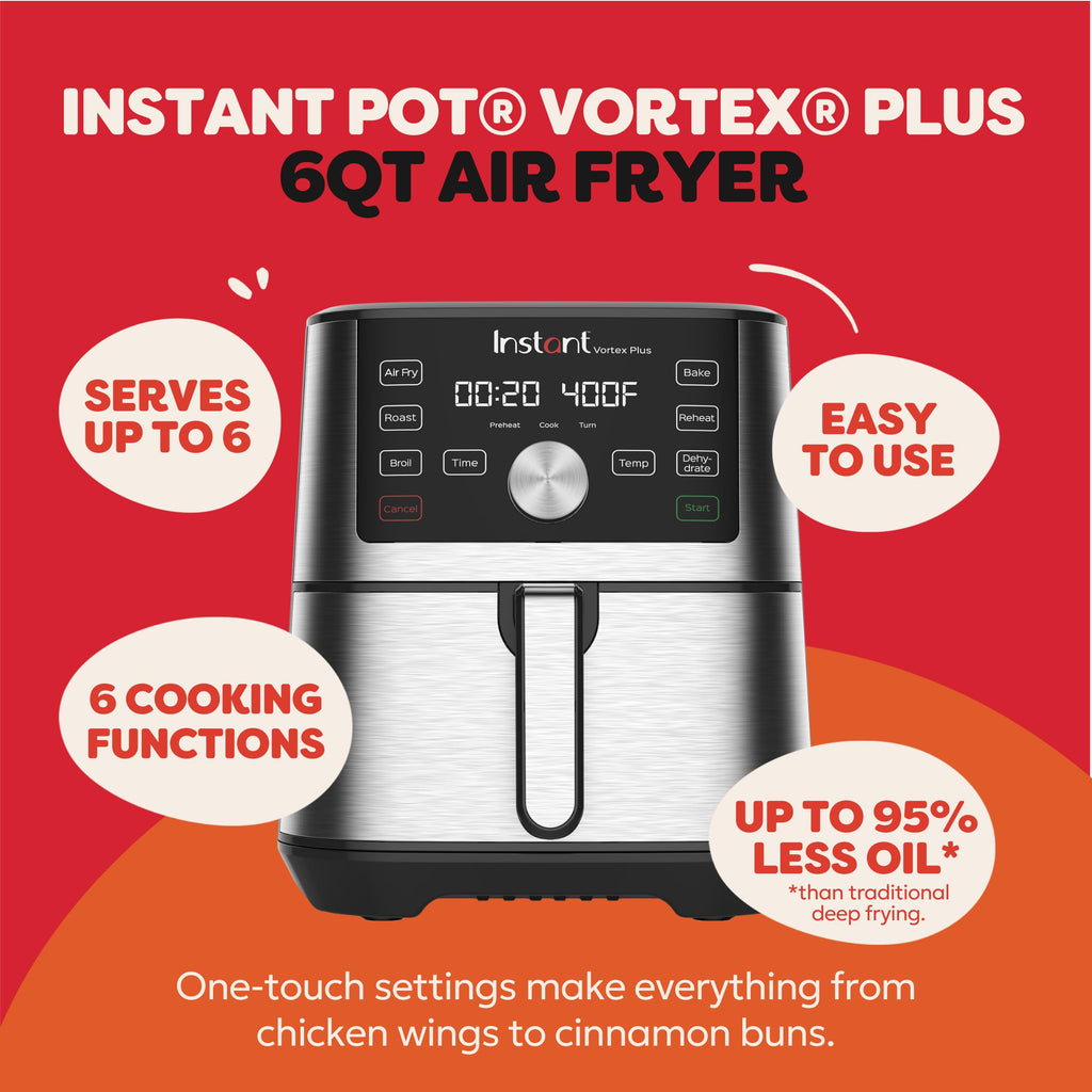 6-in-1 Stainless Steel Air Fryer J398365