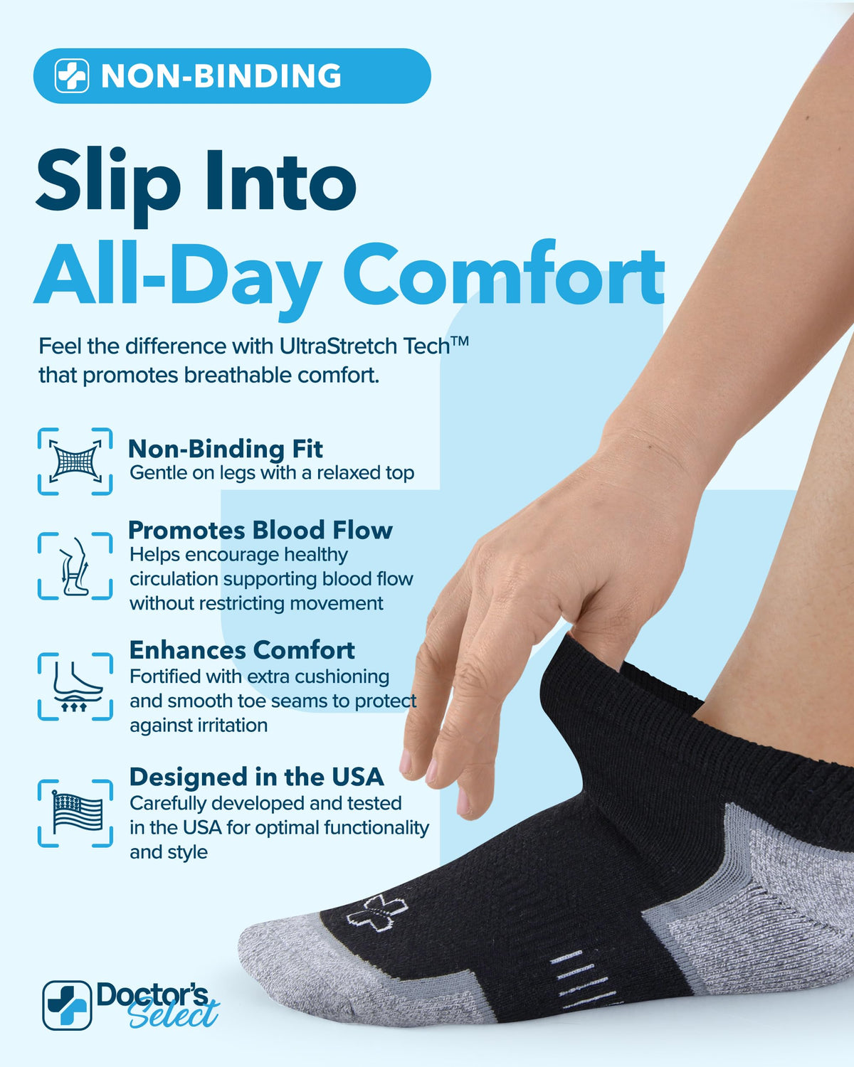 Bamboo Viscose Diabetic Socks 6 Pairs S903512