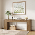 79-Inch Natural Oak Sofa Console Table S957