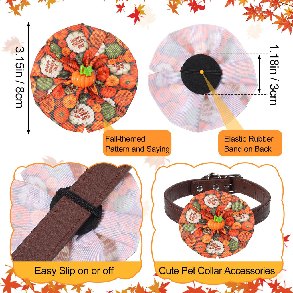 200 Pcs Fall Dog Collar Flowers Charms Bulk V441367