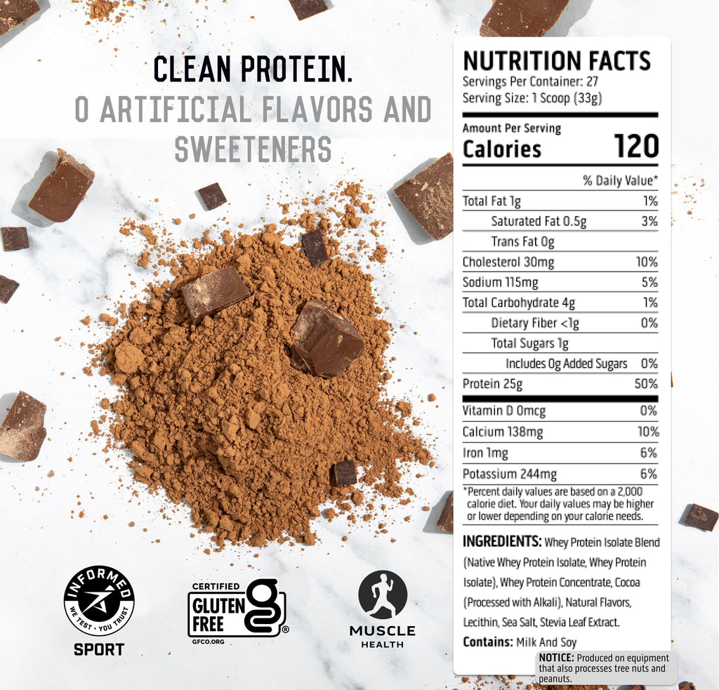 Chocolate Whey Protein Powder 2 lb D14561